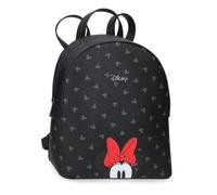 Joumma Disney Bowlogue Minnie Mochila de Paseo Negro 23x26,5x11,5 cm PU y Poliéster 7,01L
