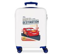 Joumma Disney Destination Cars Maleta de Cabina Blanco 38x55x20 cms Rígido 2 kgs Cierre de combinación Lateral ABS 2 kgs 35L Equipaje de Mano