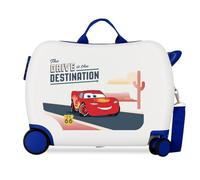 Joumma Disney Destination Cars Maleta Infantil Blanco 50x38x20 cms Rígido 1,8 kgs Cierre de combinación Lateral ABS 1,8 kgs 38L Equipaje de Mano