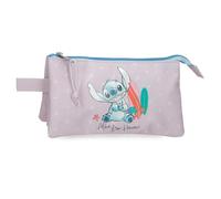 Joumma Disney from Hawaii Estuche Triple Rosa 22x12x5 cm Poliéster