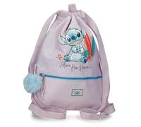 Joumma Disney from Hawaii Mochila Saco con Cremallera Rosa 35x46x1 cm Poliéster 1,61L