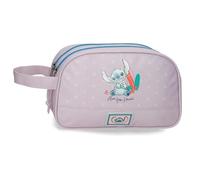 Joumma Disney from Hawaii Neceser Dos Compartimentos Adaptable Morado 26x16x11 cm Poliéster