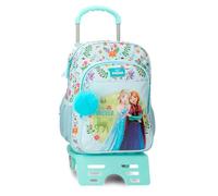 Joumma Disney Frozen Forever Mochila Escolar con Carro Azul Claro 30x40x12 cm Poliéster 14,4L