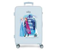 Joumma Disney Frozen Ice Dreams Maleta Mediana Azul Claro 46x65x23 cm Rígida ABS Cierre de combinación TSA 56L 3,1kg 4 Ruedas Dobles Extensible