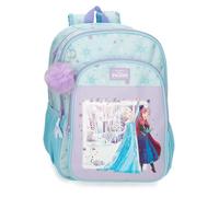 Joumma Disney Frozen In This Together Mochila Escolar Doble Compartimento Adaptable a Carro Lila 30x40x13 cm Poliéster 15,6L