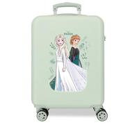 Joumma Disney Frozen Nature Maleta de Cabina Verde 38x55x20 cms Rígida 2,35 kgs Cierre de combinación Lateral ABS 35L Equipaje de Mano
