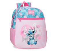 Joumma Disney Heart Stitch Mochila Escolar Rosa 27x33x11 cms Poliéster 9,8L