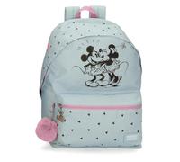 Disney Joumma Kisses M&M Mochila Escolar para Portátil Adaptable Azul 32x42x15 cms Poliéster 20,46L