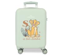 Joumma Disney Lion King Sun & Sabana Maleta de Cabina Menta 33x50x20 cm Rígida ABS Cierre de combinación Lateral 28L 2,2kg 4 Ruedas Dobles Equipaje de Mano