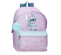 Joumma Disney Lovely Stitch Mochila para portátil 13,3" Adaptable a Carro Morado 31,5x44x15 cms Poliéster 20,46L