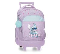 Joumma Disney Lovely Stitch Mochila para portátil Compact 13,3" Morado 32x45x21 cms Poliéster 30,24L