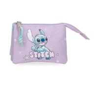 Joumma Disney Lovely Stitch Monedero Morado 14x10x3,5 cms Poliéster