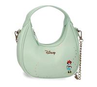 Joumma Disney Luxe Minnie Bandolera Pequeña Turquesa Verde 19,5x10x6,5 cm PU y Poliéster