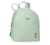 Joumma Disney Luxe Minnie Mochila de Paseo Turquesa Verde 23x26,5x11,5 cm PU y Poliéster 7,01L
