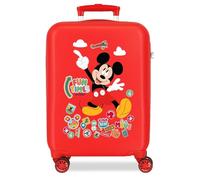 Joumma Disney Mickey Fun Times Maleta de Cabina Rojo 33x50x20 cms Rígido 2,35 kgs Cierre de combinación Lateral ABS 2,35 kgs 28,4L Equipaje de Mano