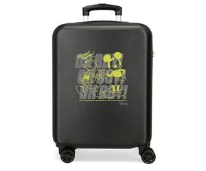 Joumma Disney Mickey Oh Boy Maleta de Cabina Negro 38x55x20 cms Rígida ABS Cierre de combinación Lateral 35L 2 kgs 4 Ruedas Dobles Equipaje Mano