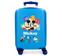 Joumma Disney Mickey Peek a Boo Maleta de Cabina Azul 33x50x20 cms Rígida ABS Cierre de combinación Lateral 28,4L 2 kgs 4 Ruedas Dobles Equipaje Mano