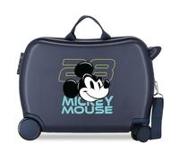 Joumma Disney Mickey Racing Maleta Infantil Marino 50x38x20 cm Rígida ABS Cierre de combinación Lateral 34L 2,1kg 2 Ruedas Dobles Equipaje de Mano