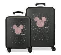 Maleta disney abs luggage set 2/ 55-65cm 4r mickey stud negro Talla única