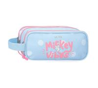 Disney Joumma Mickey Vibes Estuche Triple Azul 22x10x9 cms Poliéster 1,98L