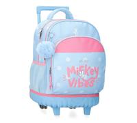 Disney Joumma Mickey Vibes Mochila Compact 2 Ruedas Azul 33x44x21 cms Poliéster 30,24L