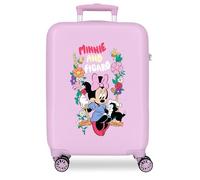 Joumma Disney Minnie Cute & Fun Maleta de Cabina Lila 38x55x20 cm Rígida ABS Cierre de combinación Lateral 34L 2,6kg 4 Ruedas Dobles Equipaje de Mano