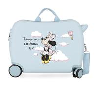 Joumma Disney Minnie Cute & Fun Maleta Infantil Azul Claro 50x38x20 cm Rígida ABS Cierre de combinación Lateral 34L 2,1kg 2 Ruedas Dobles Equipaje de Mano