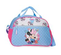 Joumma Disney Minnie Flowers Bolsa de Viaje Azul Claro 40x28x22 cm Poliéster 24,6L
