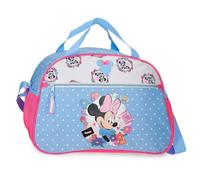 Joumma Disney Minnie Flowers Bolsa de Viaje Azul Claro 40x28x22 cm Poliéster 24,6L