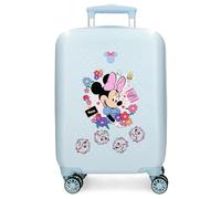 Joumma Disney Minnie Flowers Maleta de Cabina Azul 33x50x20 cms Rígido 2,35 kgs Cierre de combinación Lateral ABS 2,35 kgs 33L Equipaje de Mano
