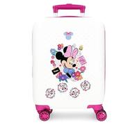 Joumma Disney Minnie Flowers Maleta de Cabina Blanco 33x50x20 cms Rígido 2,35 kgs Cierre de combinación Lateral ABS 2,35 kgs 28,4L Equipaje de Mano