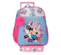 Joumma Disney Minnie Flowers Mochila Casual Azul Claro 27x33x11 cm Poliéster 9,8L