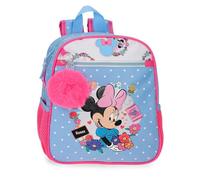 Joumma Disney Minnie Flowers Mochila de Paseo Azul Claro 23x28x10 cm Poliéster 6,4L