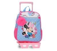 Joumma Disney Minnie Flowers Mochila de Paseo Azul Claro 23x28x10 cm Poliéster 6,4L