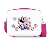 Joumma Disney Minnie Flowers Nececer Adaptable Blanco 29x21x15 cms Rígido ABS 9,1L 0,8 kgs