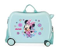 Joumma Disney Minnie Helpers Maleta Cabina, Maleta Infantil, Fabricada en ABS, un Material Resistente, Cuatro Ruedas Dobles de Giro multidireccional, Cierre de combinación Lateral