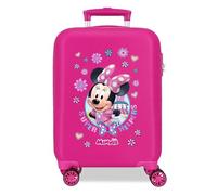 Joumma Disney Minnie Helpers Maleta Cabina, Maleta Infantil, Fabricada en ABS, un Material Resistente, Cuatro Ruedas Dobles de Giro multidireccional, Cierre de combinación Lateral