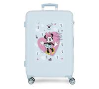 Joumma Disney Minnie My Happy Place Maleta Mediana Azul 46x65x23 cms Rígido 2,62 kgs Cierre de combinación Lateral ABS 2,62 kgs 56LExtensible