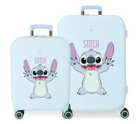 Joumma Disney Playful Juego de Maletas Azul 55/70 cms Rígido 7,54 kgs Cierre TSA Integrado ABS 7,54 kgs 116L Equipaje de Mano