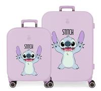 Joumma Disney Playful Juego de Maletas Lila 55/70 cms Rígido 7,54 kgs Cierre TSA Integrado ABS 7,54 kgs 116L Equipaje de Mano