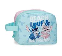 Joumma Disney Stitch Beach & Love Neceser Turquesa Verde 20,5x16,5x7,5 cm Poliéster