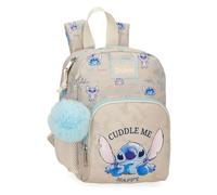 Disney Joumma Stitch Cuddle Me happy Mochila Guardería Beige 19x24x10 cms Poliéster
