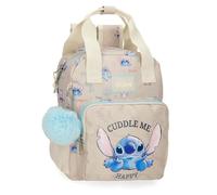Disney Joumma Stitch Cuddle Me happy Mochila Preescolar Beige 23x28x10 cms Poliéster