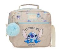 Joumma Disney Stitch Cuddle Me Happy Nececer Adaptable Beige 23x20x9 cms Poliéster