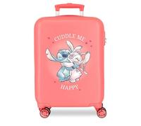 Trolley disney abs suitcase 55cm.4r. stitch cuddle me coral rosa Talla única