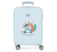 Joumma Disney Stitch from Hawaii Maleta de Cabina Azul 38x55x20 cms Rígido 2 kgs Cierre de combinación Lateral ABS 2 kgs 35L Equipaje de Mano