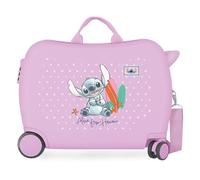 Joumma Disney Stitch from Hawaii Maleta Infantil Lila 50x38x20 cm Rígida ABS Cierre de combinación Lateral 34L 2,1kg 2 Ruedas