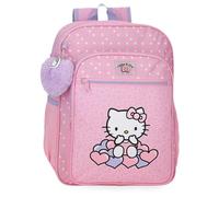 Mochila 38cm.hello kitty hearts & dots rosa Talla única