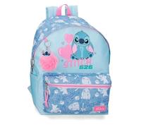 Joumma Disney Stitch Hearts Mochila Escolar 15,6" Azul 31,5x44x15 cms Poliéster 21,12L