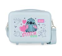 Joumma Disney Stitch Hearts Nececer Adaptable Azul 29x21x15 cms Rígido ABS 9,1L 0,8 kgs